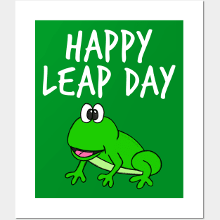 Happy Leap Day Frog 29 Feb 2024 Posters and Art